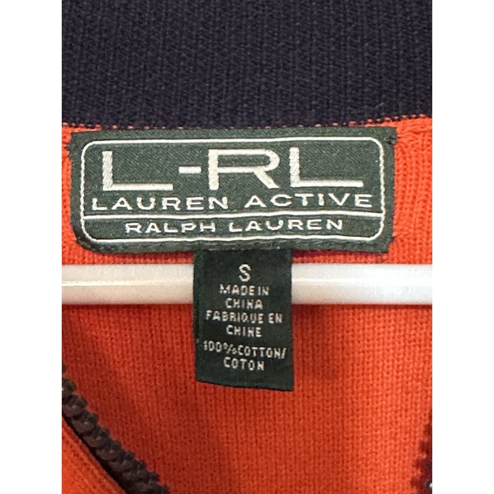 L-RL Ralph Lauren Sweater Women's Small Multicolor Long Sleeve‎ 1/4 Zip Pullover - Picture 3 of 5